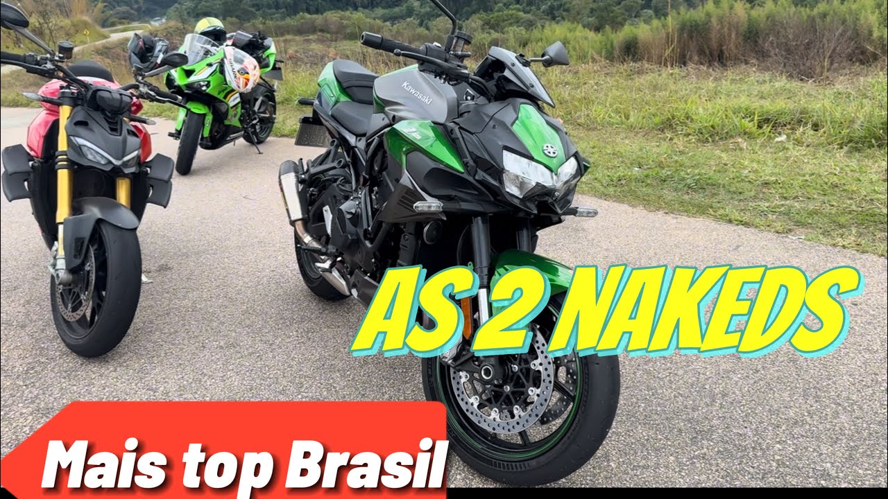 Breve comparativo das 2 Naked mais top do Brasil, Ducati streetfighter v4 e Kawasaki ZH2 supercharge