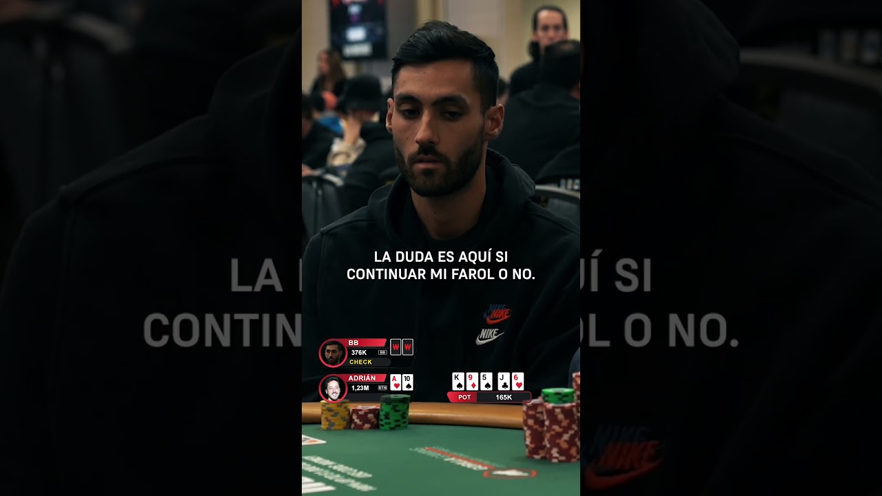 ⏰ Adri&aacute;n Mateos se impacienta mientras intenta colar un farol #poker #poquer #WSOP