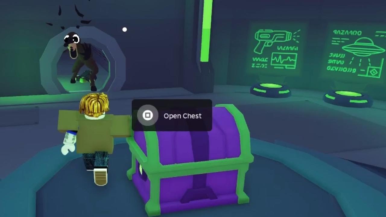 How to loot the UFO easy In 99 nights in the forest ROBLOX