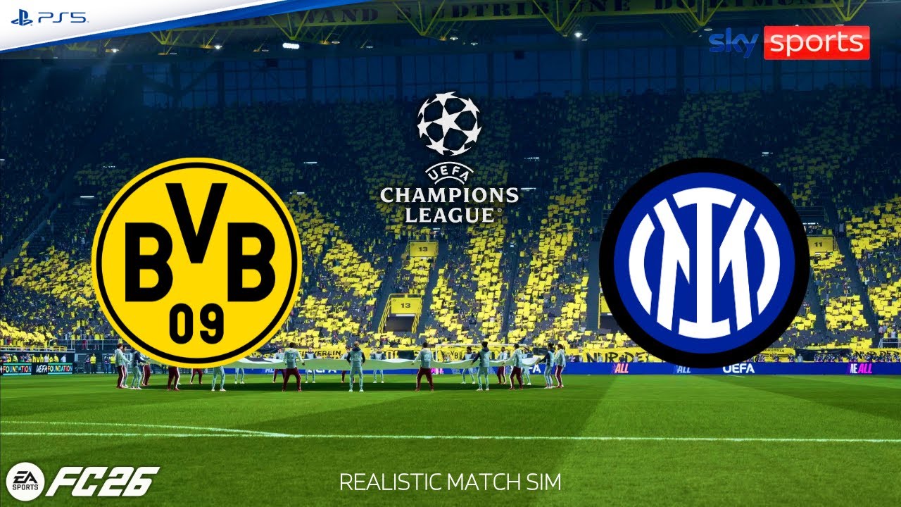 FC 26 | BORUSSIA DORTMUND - INTER ⚽ Champions League 2025/26 - League Phase (Realistic Match Sim)