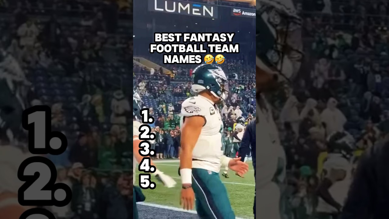 BEST Fantasy Football Team Names 🤣🏆