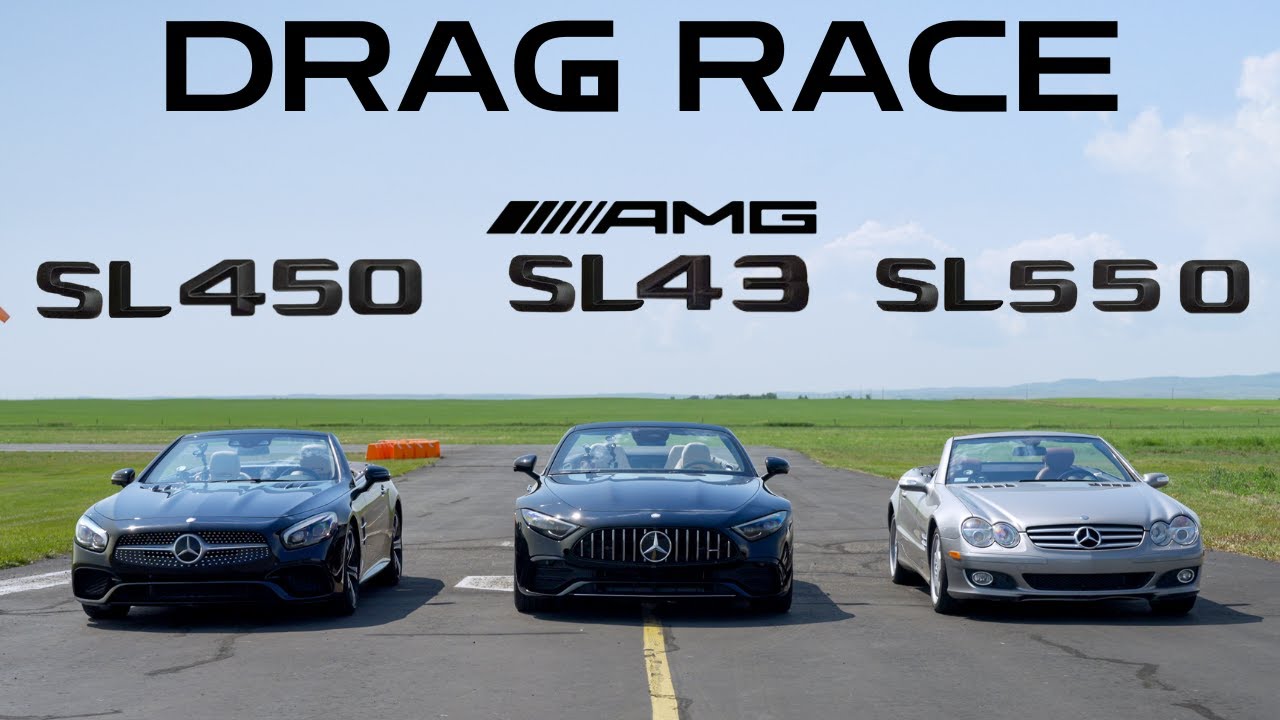 2025 AMG SL43 vs 2017 SL450 vs 2007 SL550