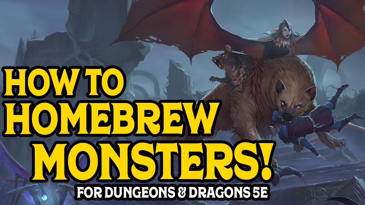 Как создать домашних монстров для D&D 5e!