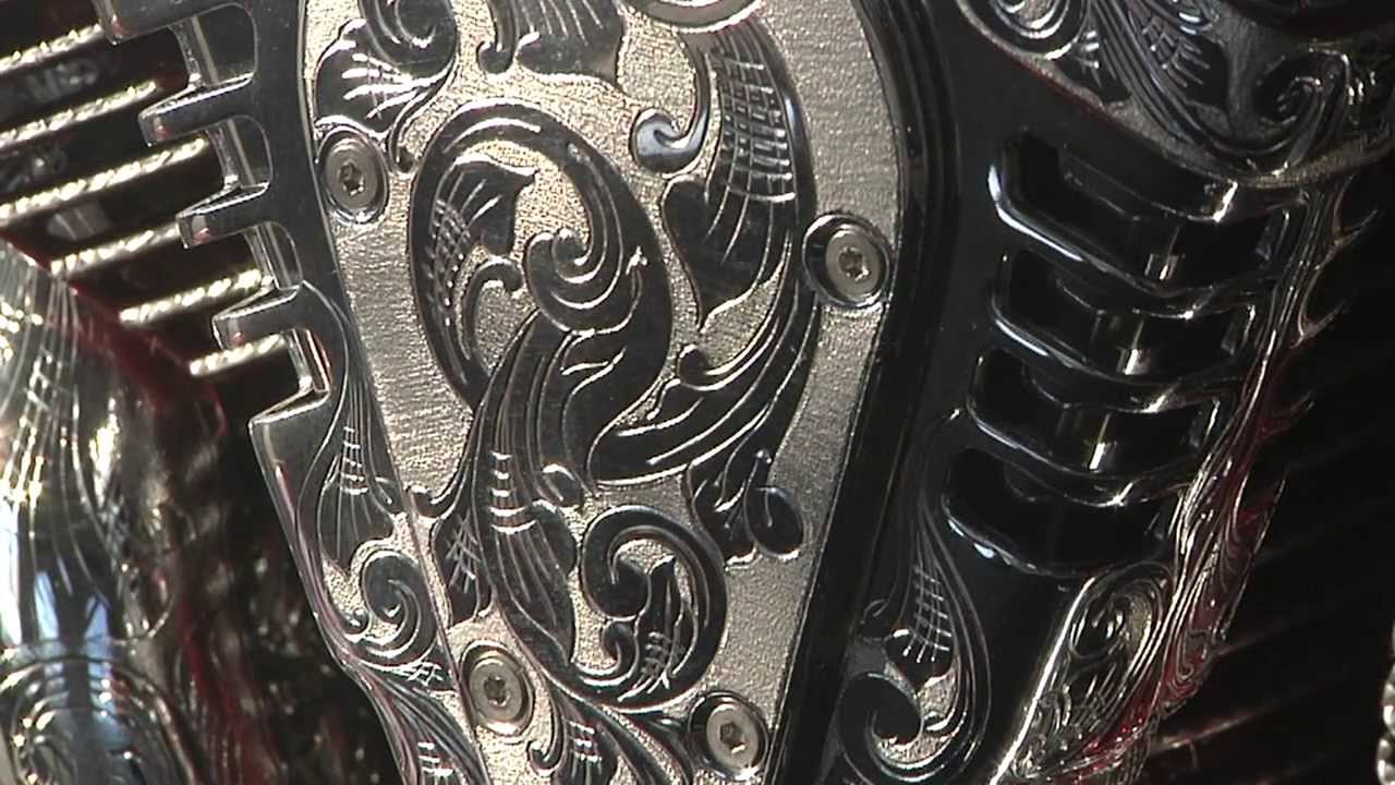 2004 Custom Harley-Davidson Fatboy with Bags and Engraving  by Bruce Bolden ( Motorcycle Video )