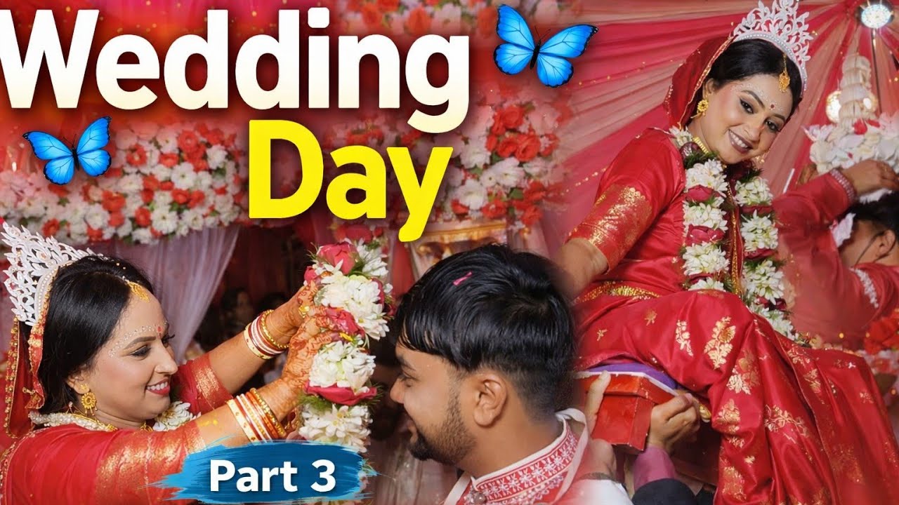 Finally Married♥️💍Wedding Day 🦋 Vlog Part-3 |Bengali Biye Full Rituals Emotional Moments 😭l
