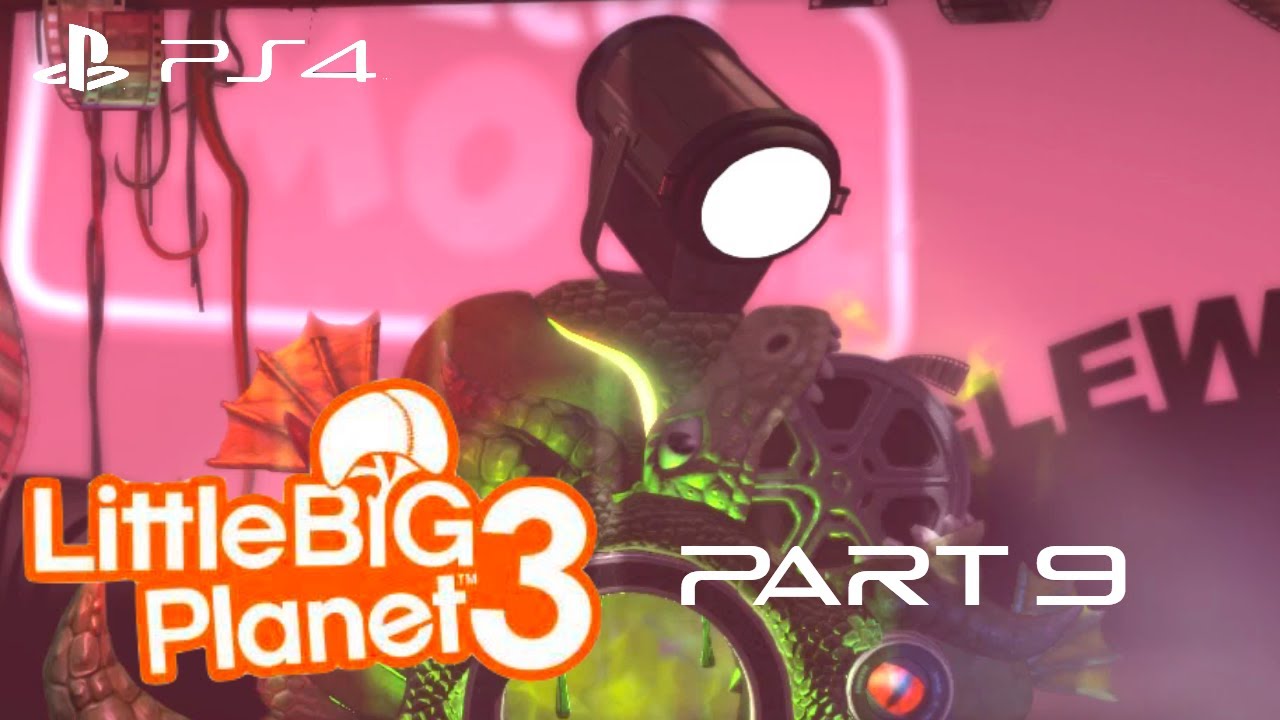 Little Big Planet 3 Japanese Walkthrough Gameplay Part 9 - Lights, Camera, Traction