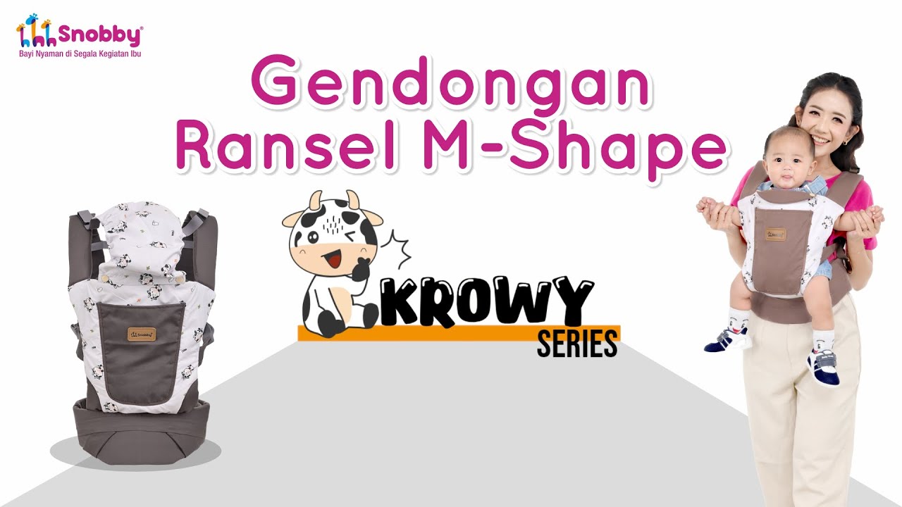 Gendongan Ransel M-Shape Krowy Series