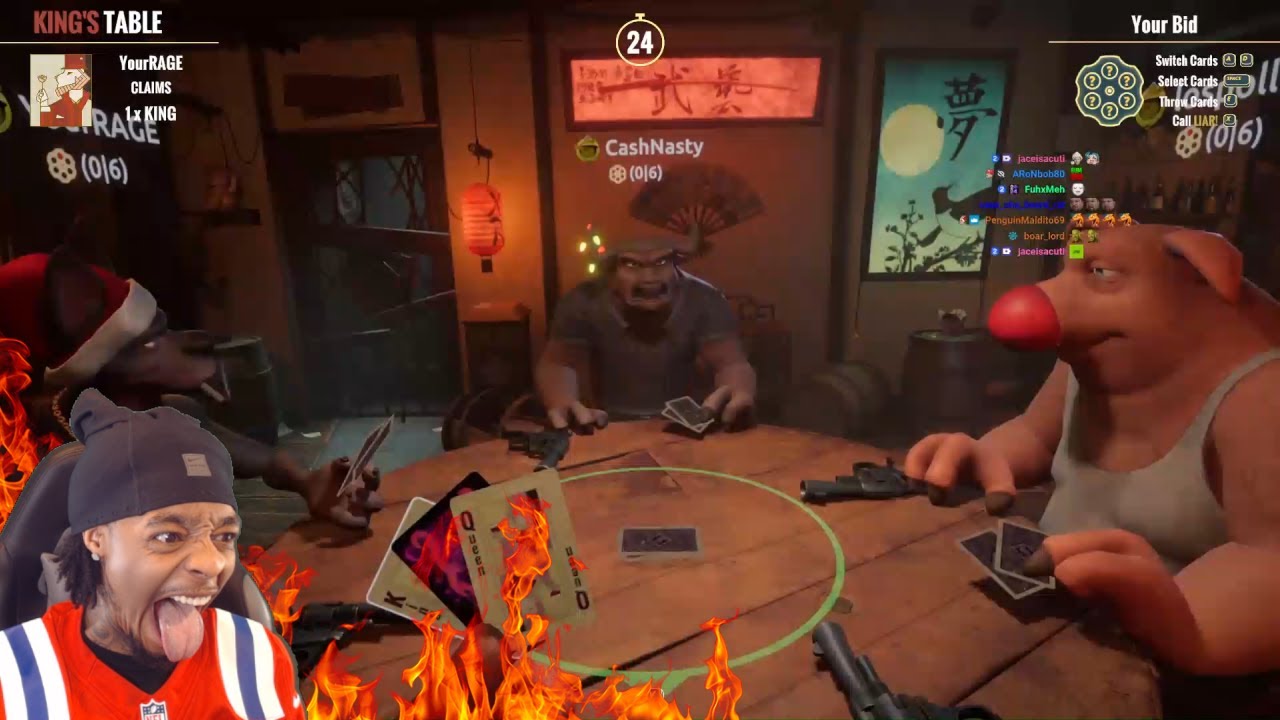 FlightReacts Plays Liar's Bar FOR THE FIRST Time W/ Cash, Rage & Los Then THIS HAPPENED!