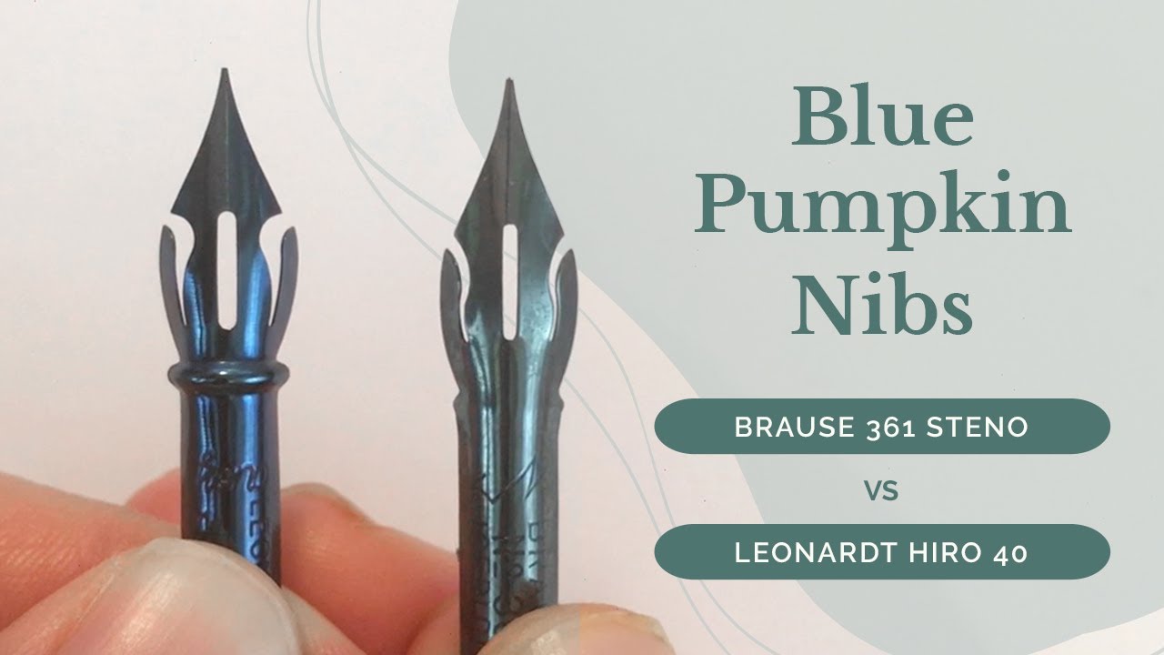 Сравнение Blue Pumpkin Nibs - Brause 361 Steno и Leonardt Hiro 40
