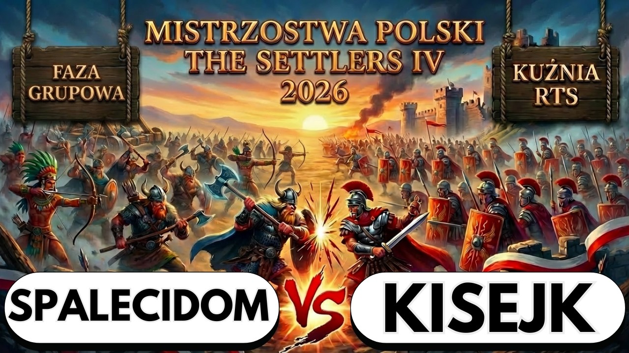 MISTRZOSTWA POLSKI THE SETTLERS IV 2026 - R4 - KISEJK vs SPALECIDOM