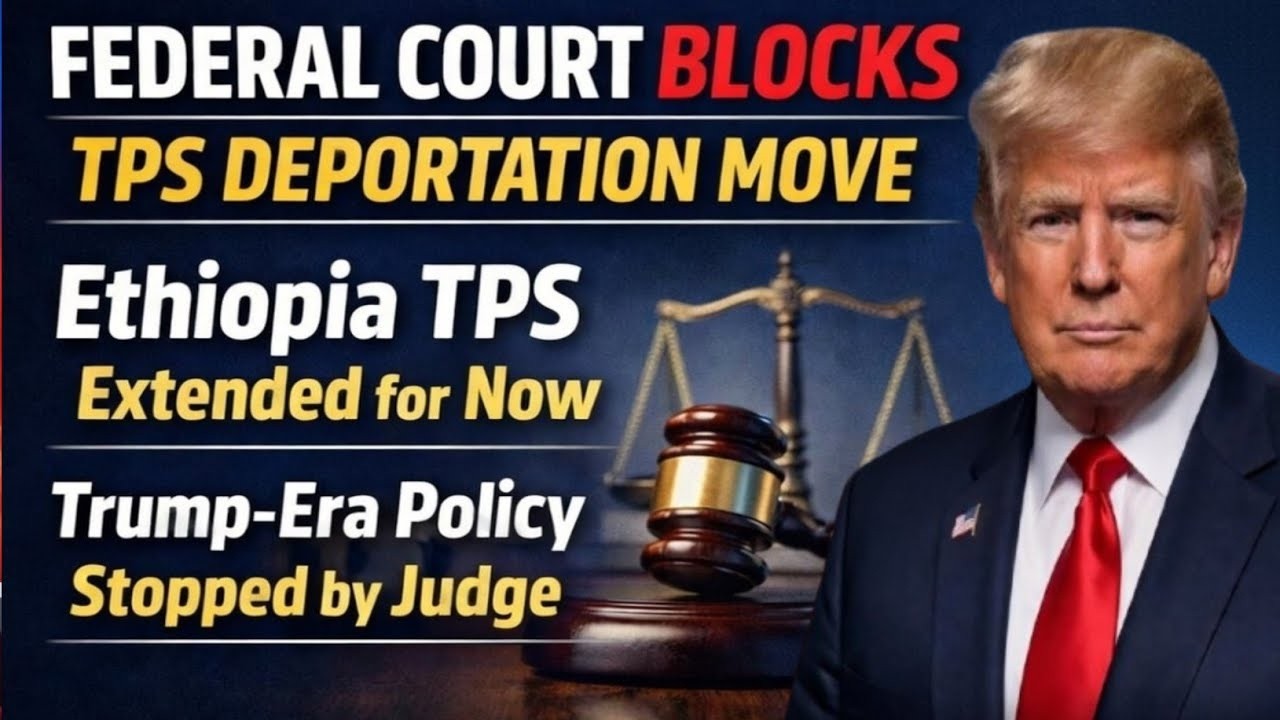 Breaking Immigration News  Federal Court Blocks TPS Termination for Ethiopians   DHS Update 2026 108