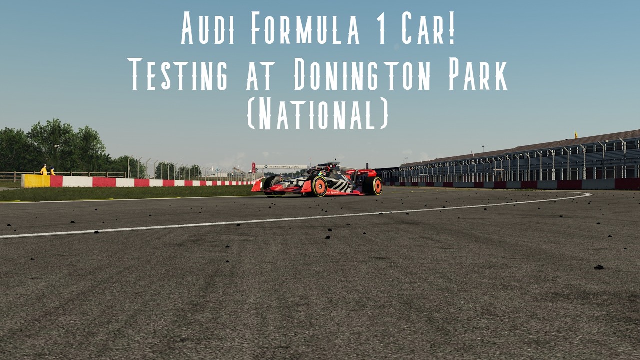 Testing The Audi Formula 1 Car Around Donington Park (National Layout)