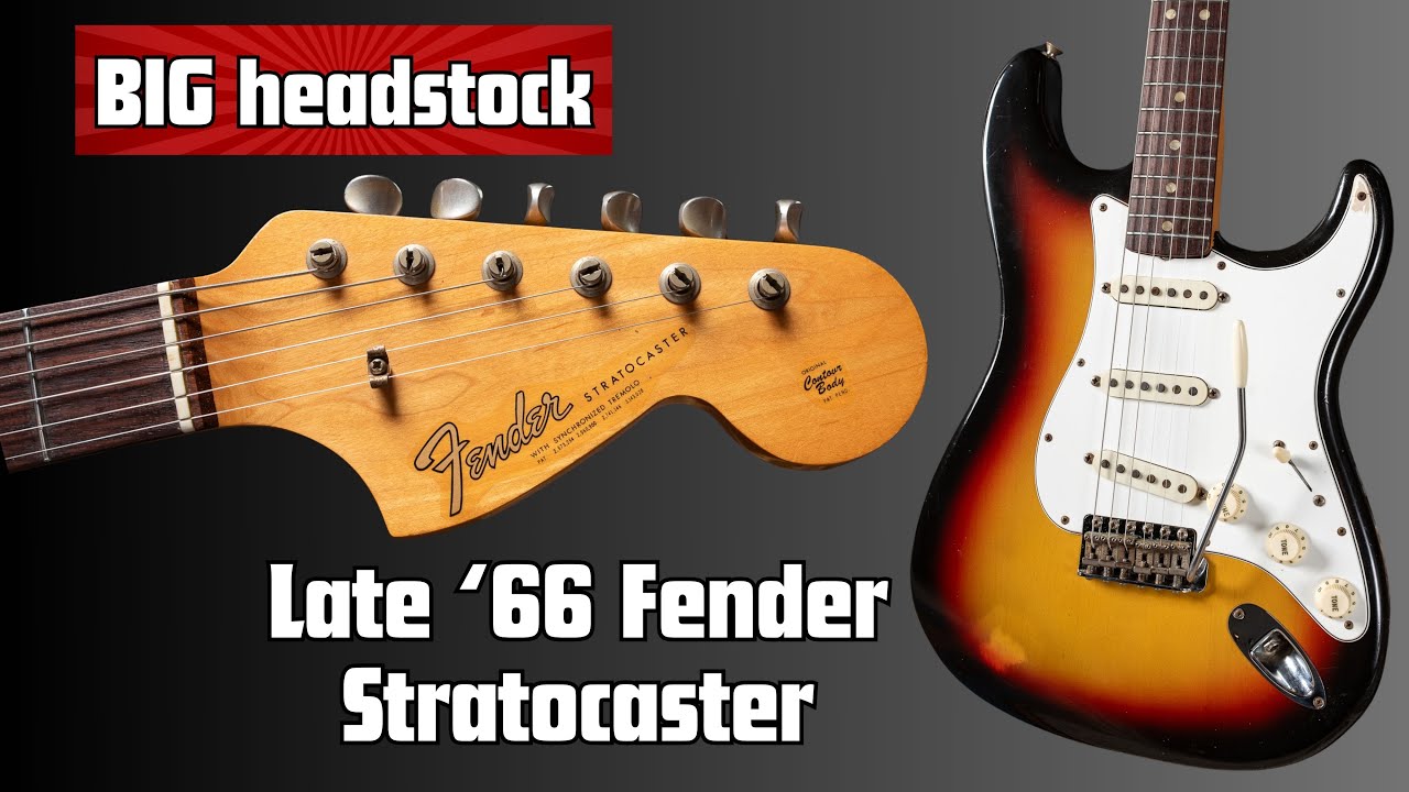 Very Late 1966 Fender Stratocaster with BIG CBS headstock