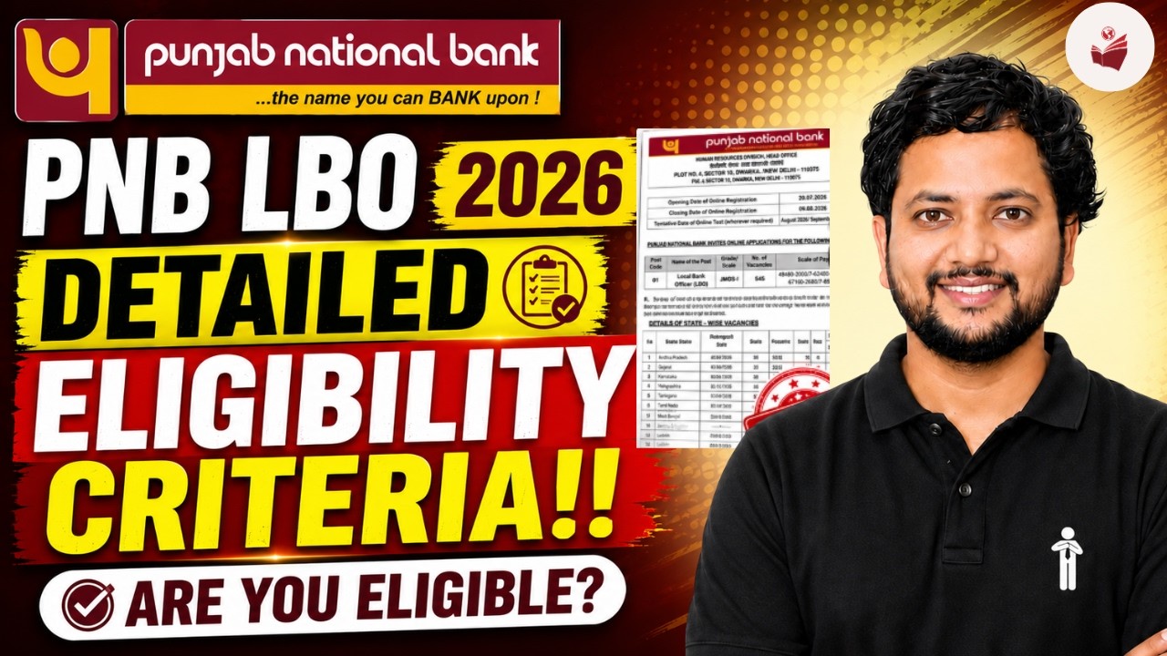 📢📢Punjab National Bank LBO Notification 2026  | Complete Eligibility Criteria Explained!| 545 Posts🔥