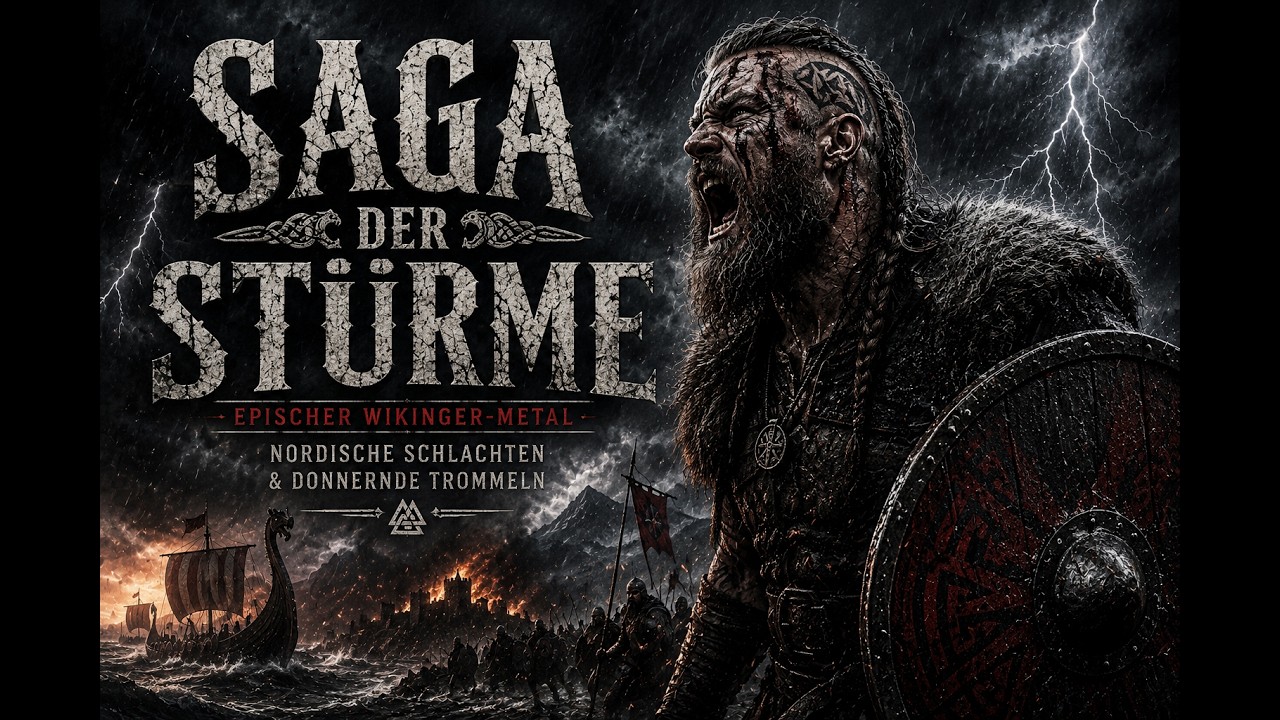 Saga der Stürme“ | Epischer Wikinger-Metal | Nordische Schlachten & Donnernde Trommeln