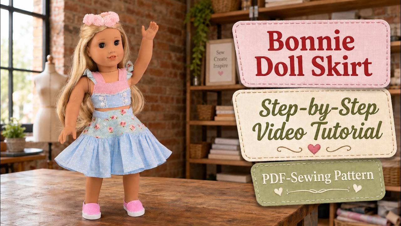Step-by-Step Bonnie Doll Twirl Skirt: From Frocks & Frolics