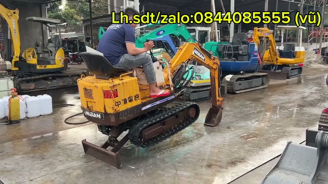 Khai Xuân👏xe đào mini làm vườn Nissan N080-2 ben đùi búa chờ giá rẻ vài chục🫰Ae mua☎️0844085555