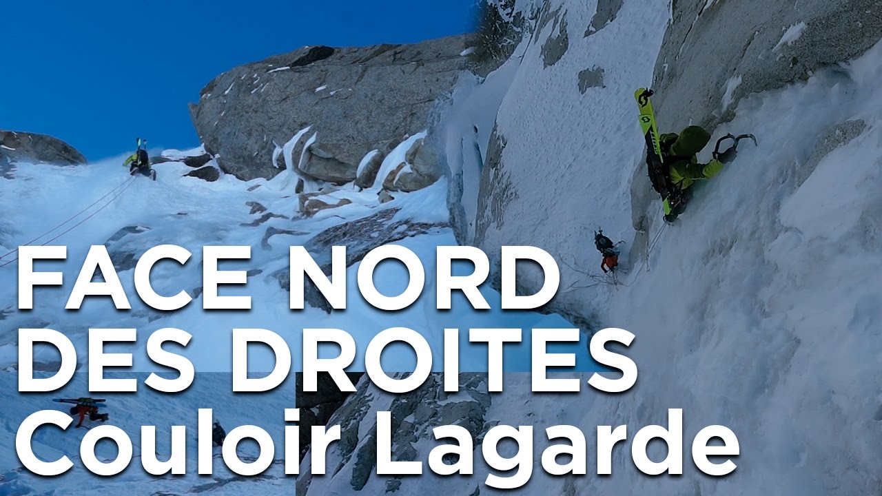 Couloir Lagarde Direct Face Nord des Droites Chamonix Mont-Blanc Glacier d'Argentière alpinisme