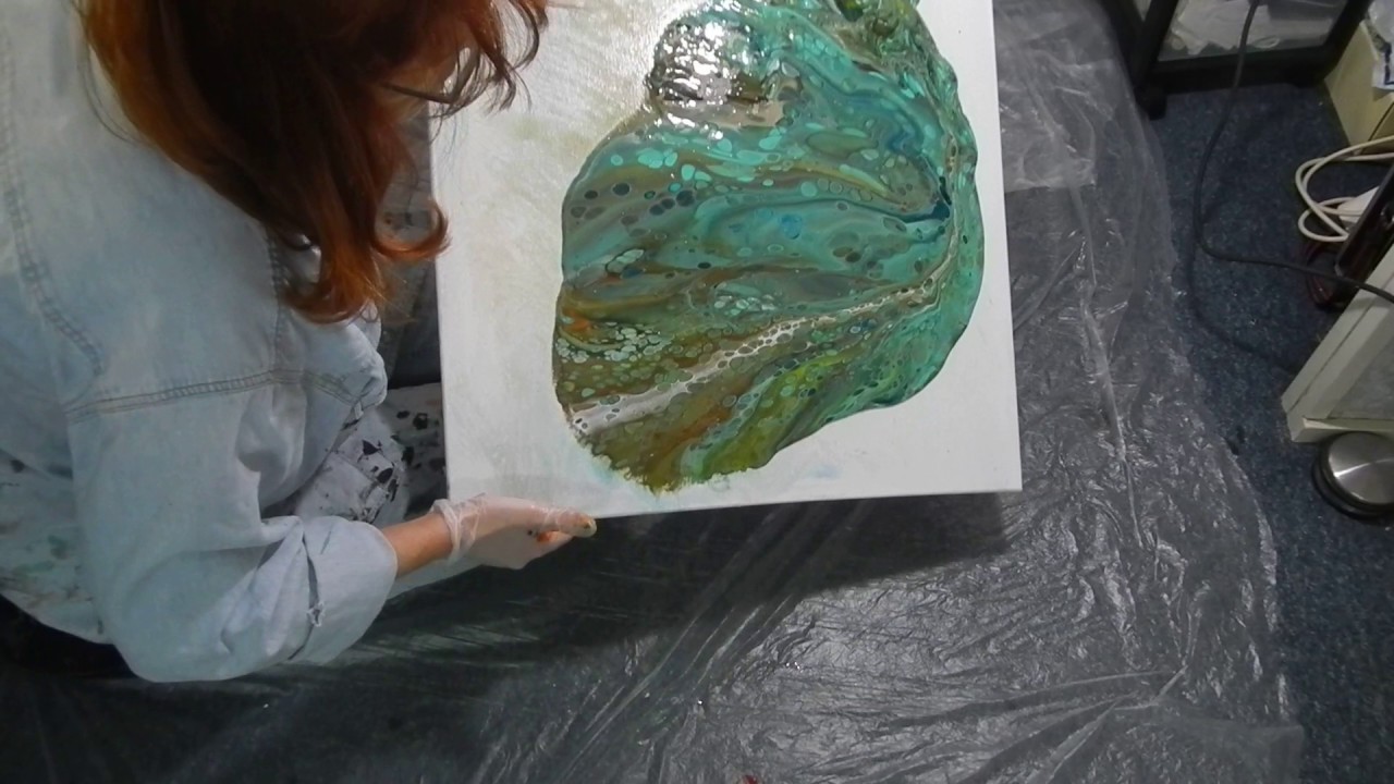( 125 ) Acrylic pouring 80cm x 60 cm Part 1