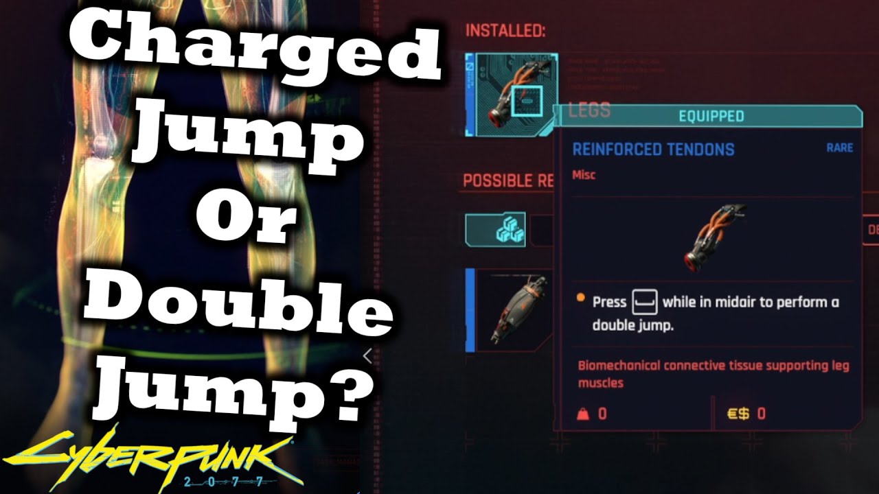 Cyberpunk 2077: Заряженный прыжок или двойной прыжок? | Что лучше?