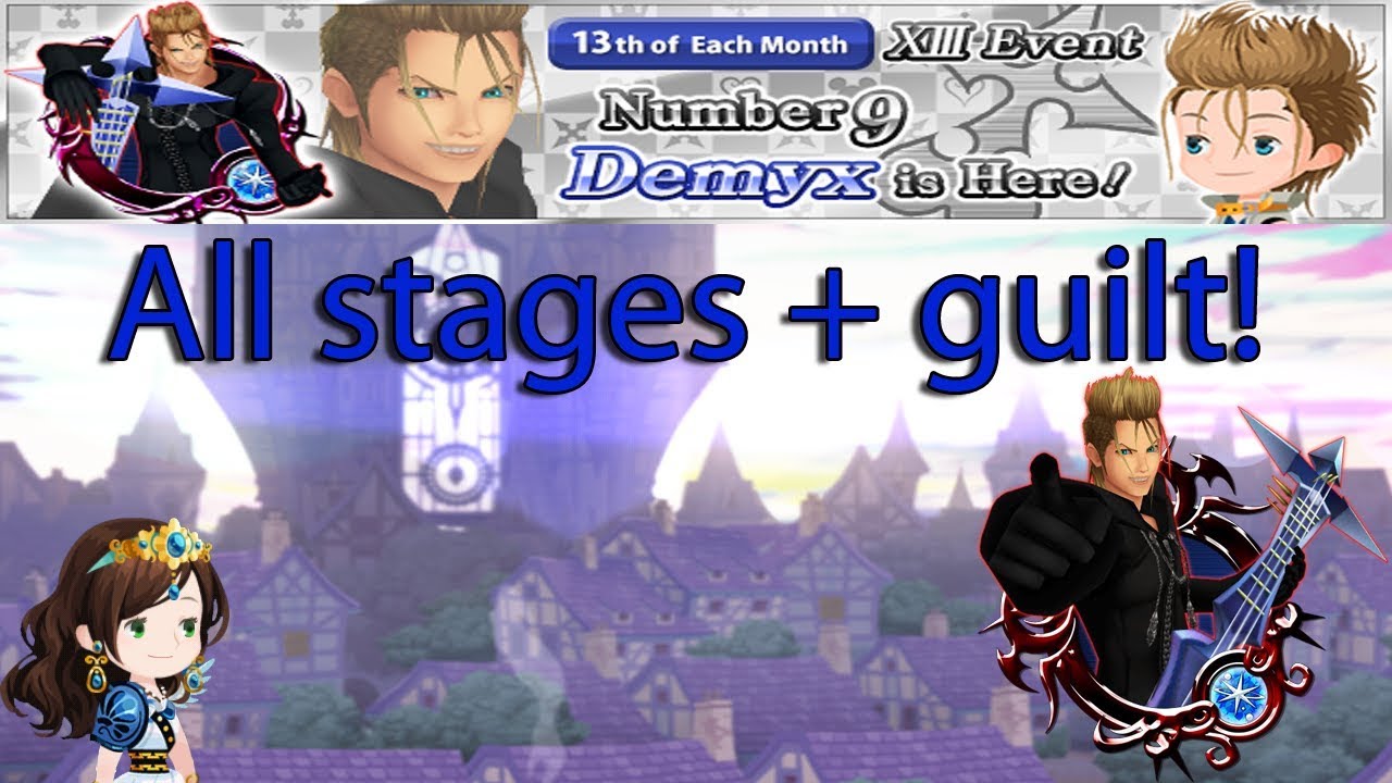 Kingdom Hearts Union X - Organization XIII Demyx Event Full Playthrough!