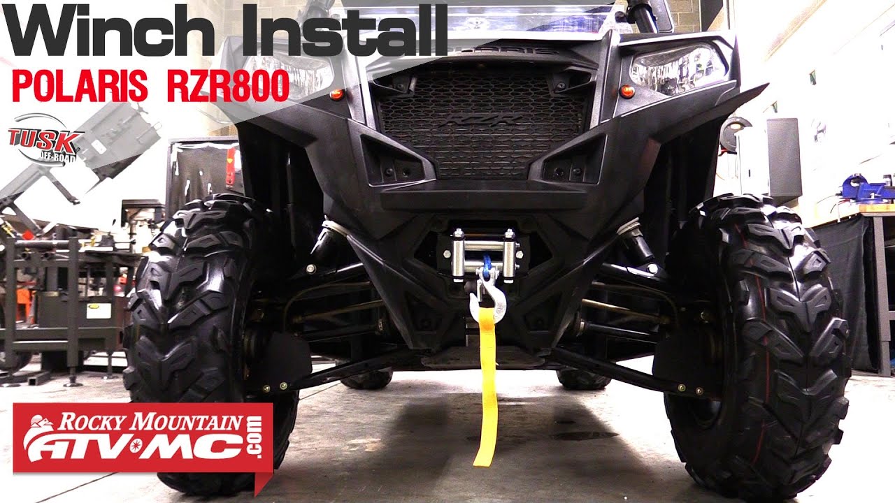 Установка лебедки Polaris RZR 800 Tusk