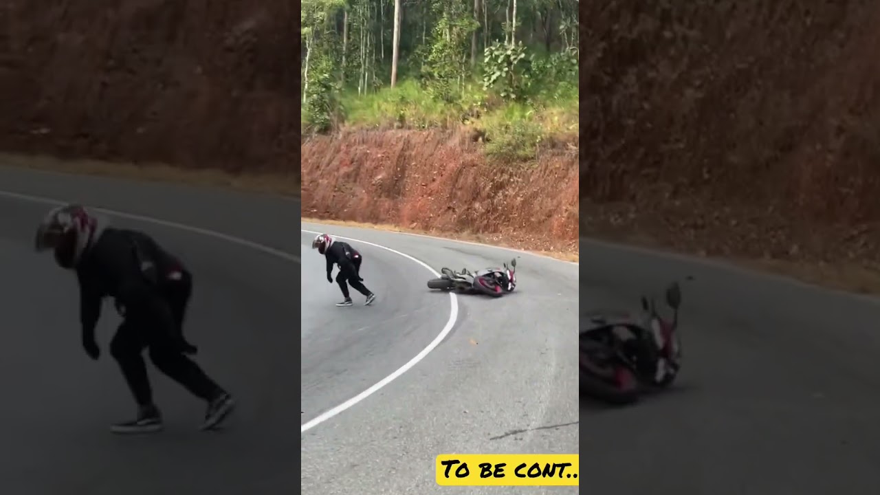 Cornering Fail 😱😱😱 #bike #cornering #biker #bikelife #stunt #viralshort #viralvideo #viral