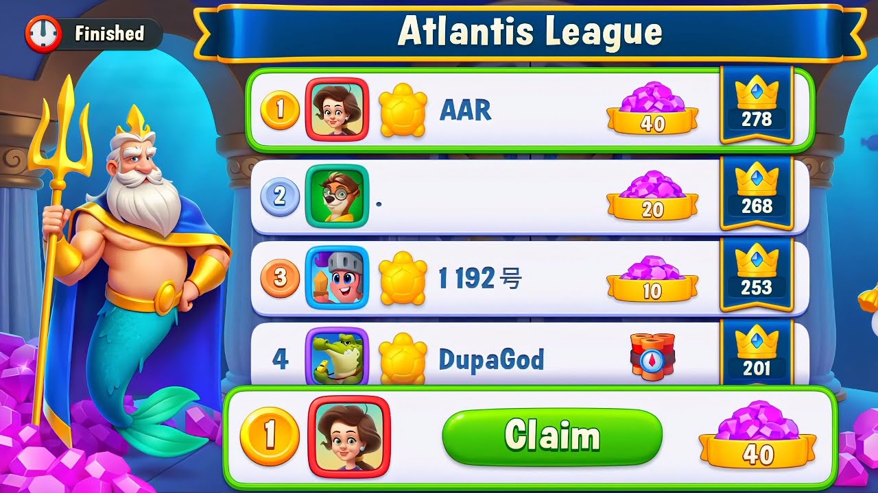 Fishdom Adventure Atlantis league #fishdom 