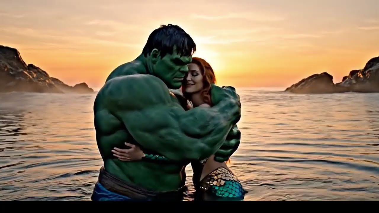 The Hulk and the Mermaid vs the Fearful Sea Snake  Magical Ocean Story