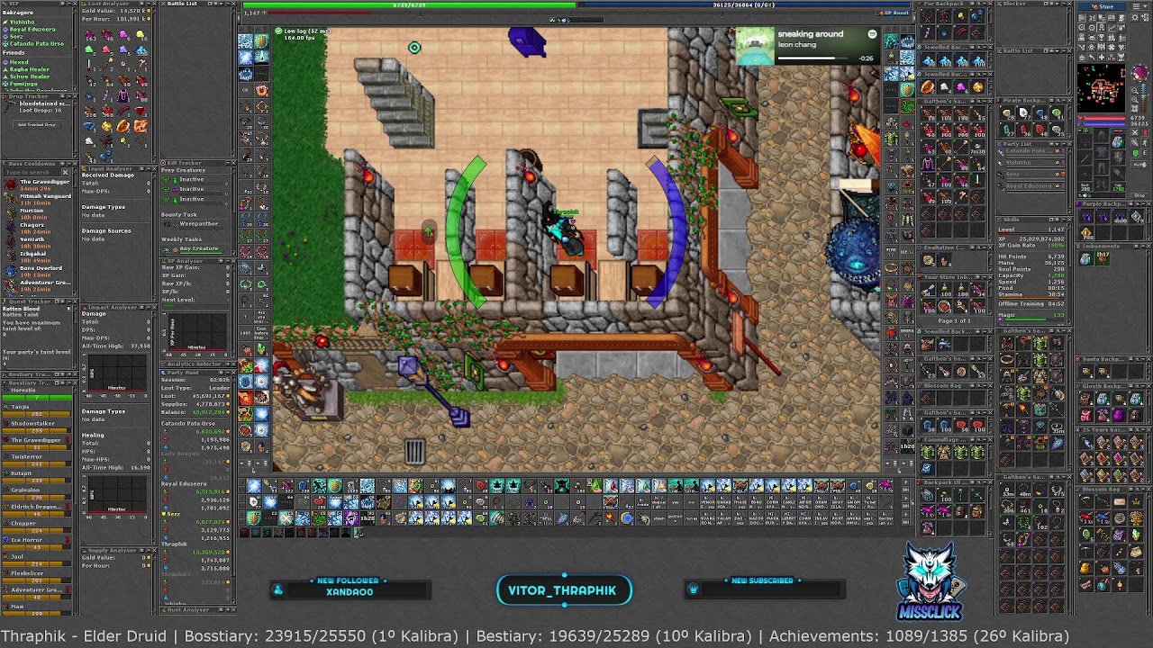 Tibia - Global - Kalibra - ED 1000 | TOP: Bosstiary: 1º | Bestiary: 6º | Achiev: 18º (Ranks Kalibra)