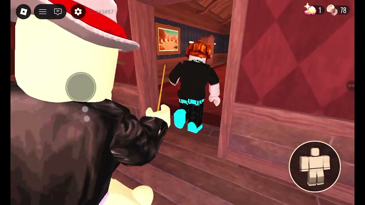  Kendisini Cesaretli sanan Çocuk DOORS oynunyor