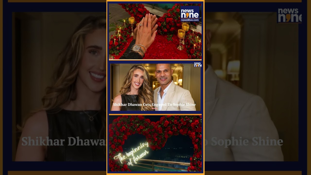 Shikhar Dhawan Gets Engaged To Sophie Shine | #shikhardhawan | News9