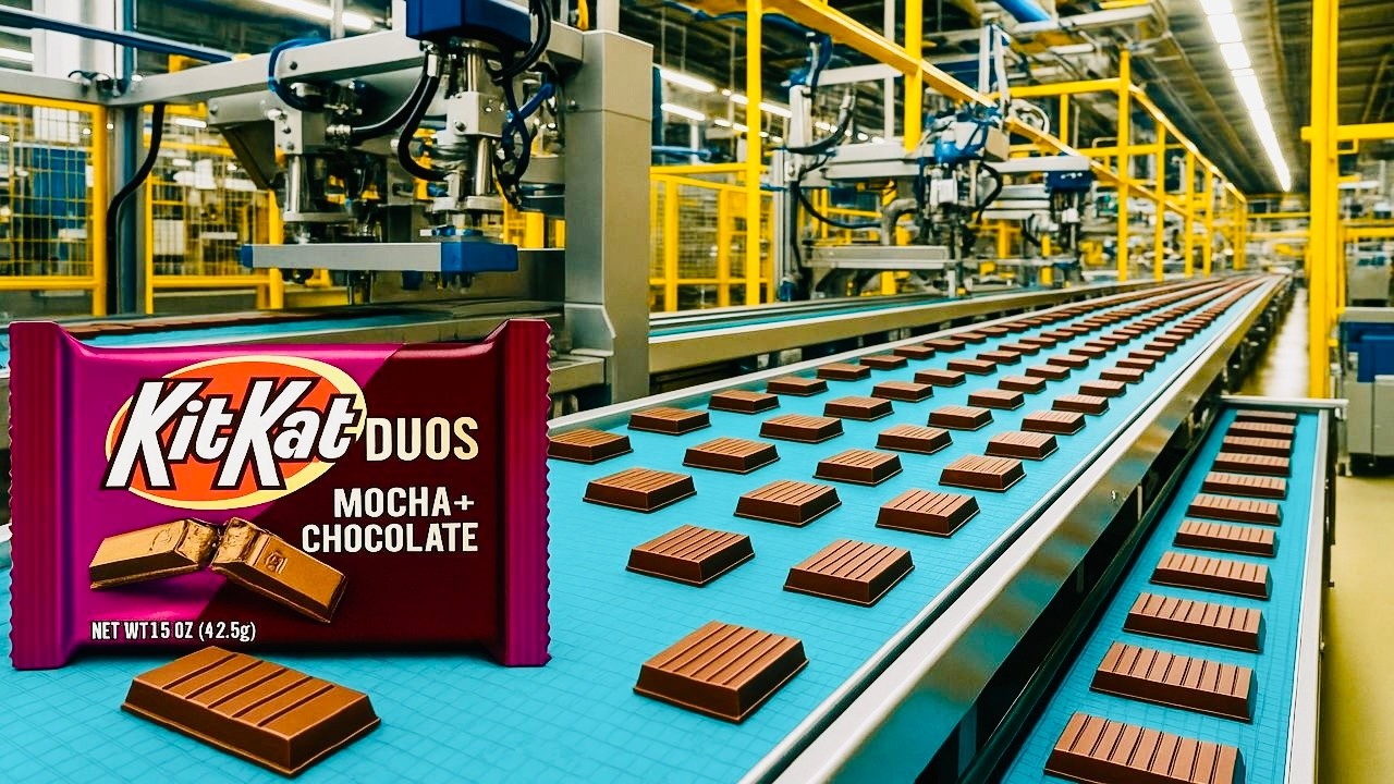 Inside the KitKat Mocha & Chocolate Factory 🍫☕ | How Candy Bars Are Made | ManuFact