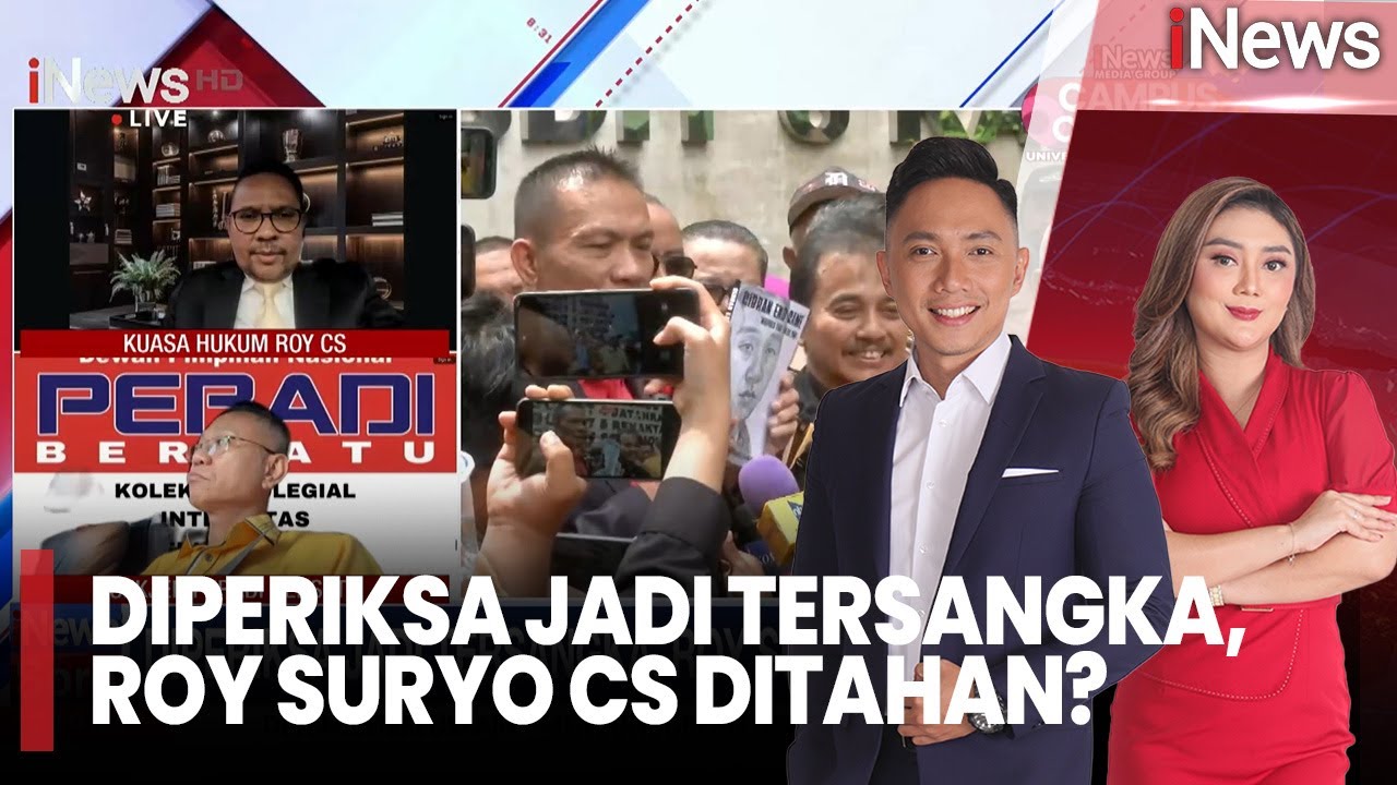 Roy Suryo Cs Diperiksa Sebagai Tersangka, Ditahan atau Tidak? |iNews Sore (13/11)