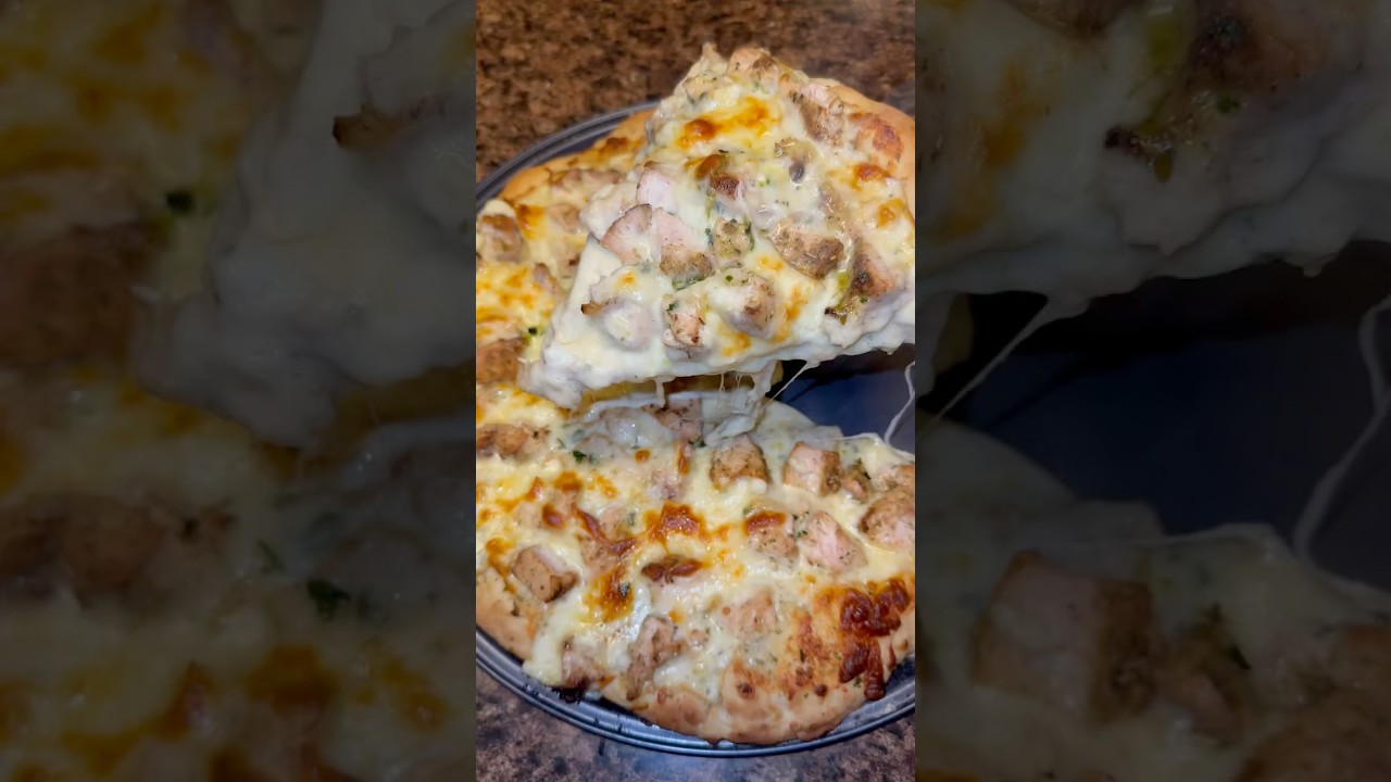 Пицца с курицей Альфредо 🍕