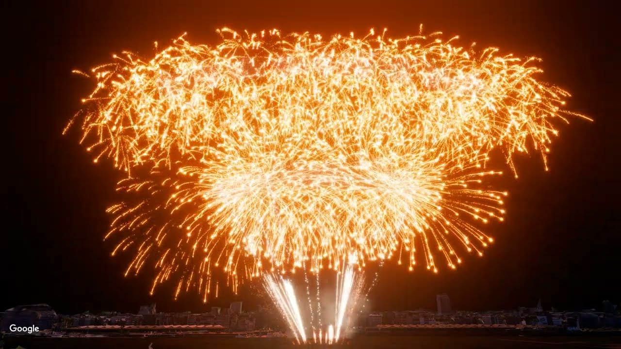 Antwerp New year's firework 2024
