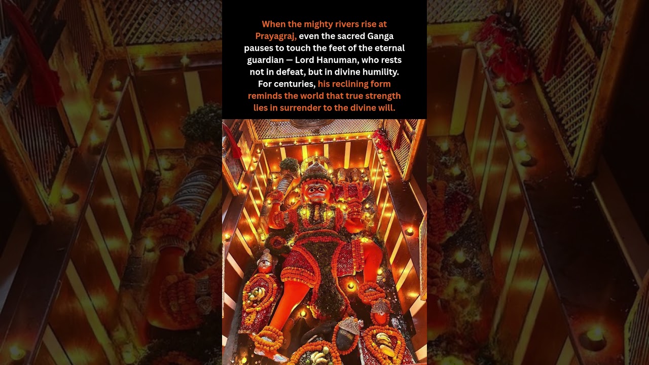 Bade Hanuman Temple, Prayagraj &mdash; The 700-Year-Old Guardian Beneath the Sangam #hanuman #hanumanji