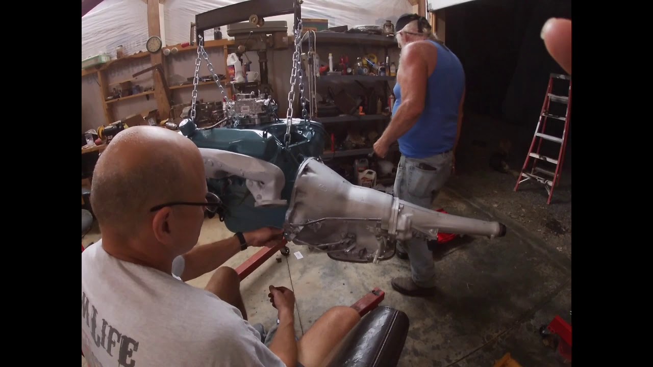 Dog Tired Customs Installing The 727 Transmission