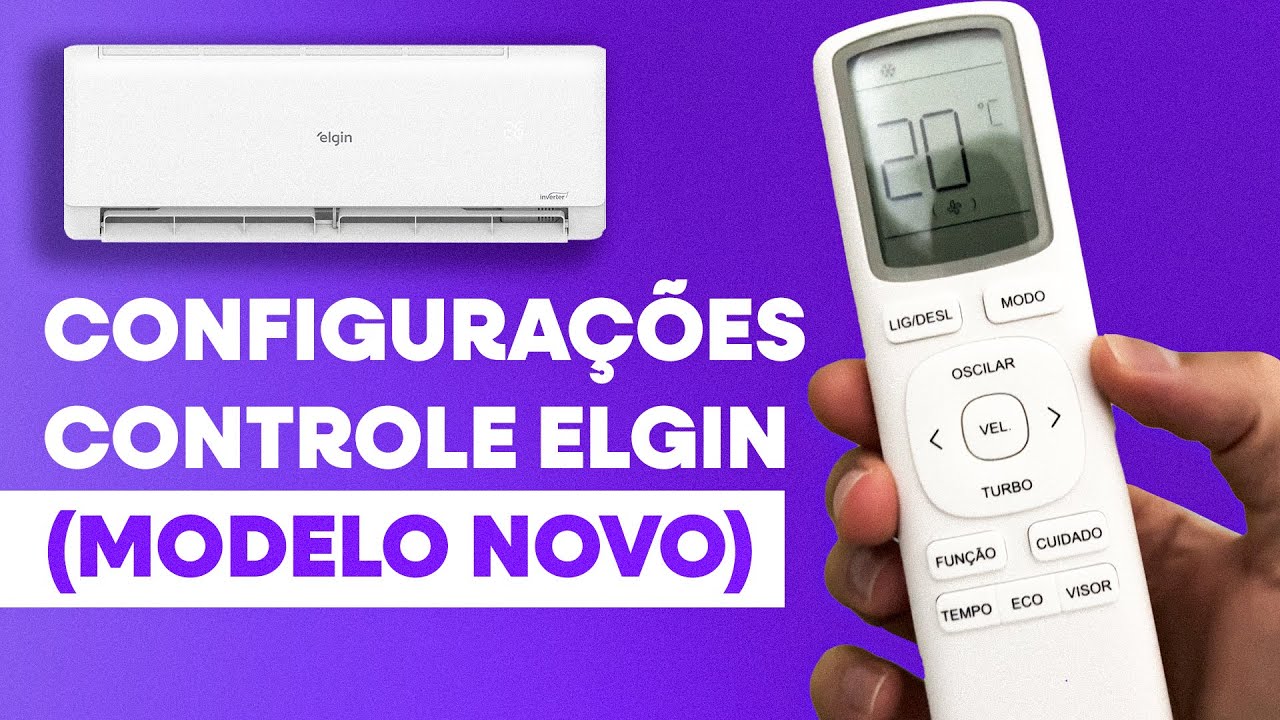 Configurações do controle Elgin - (novo modelo)