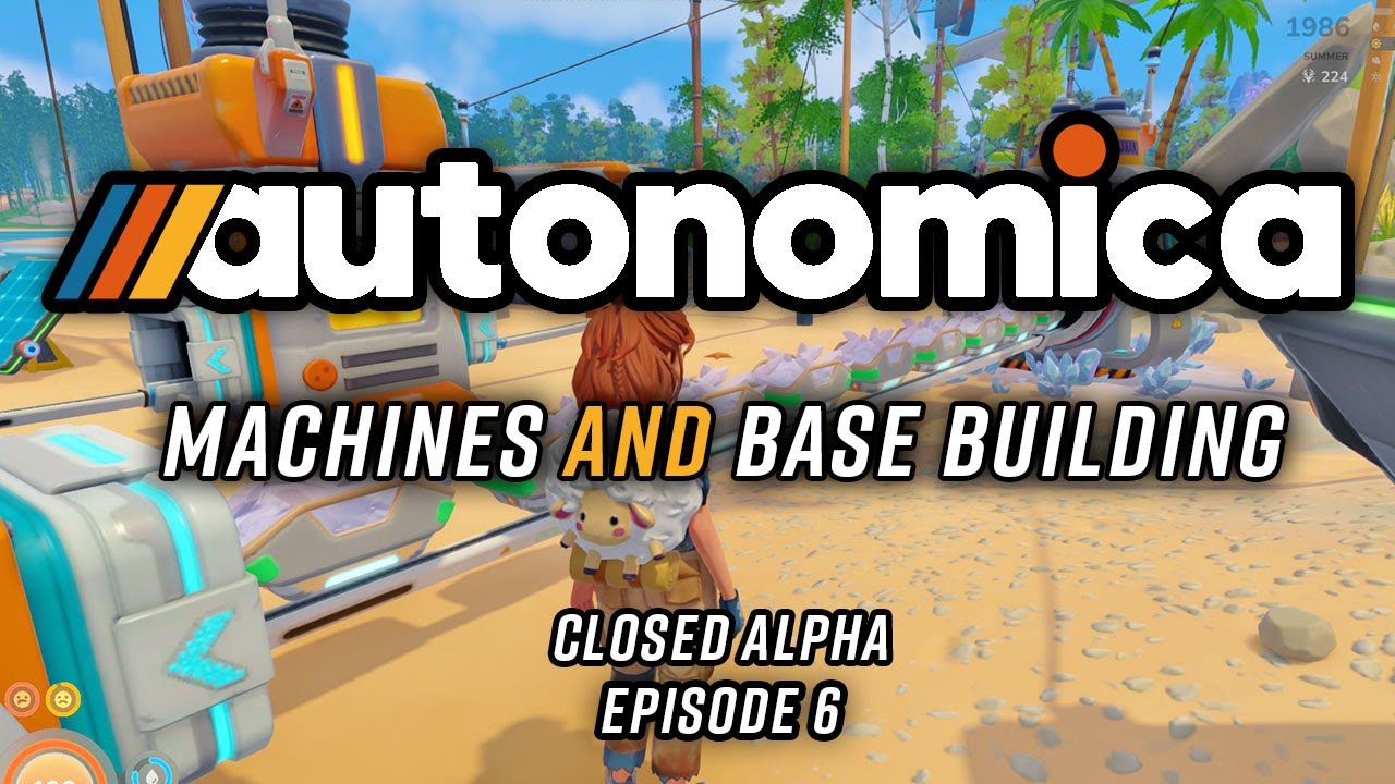Building more machines and base building in Autonomica Closed Alpha Access | Episode 6