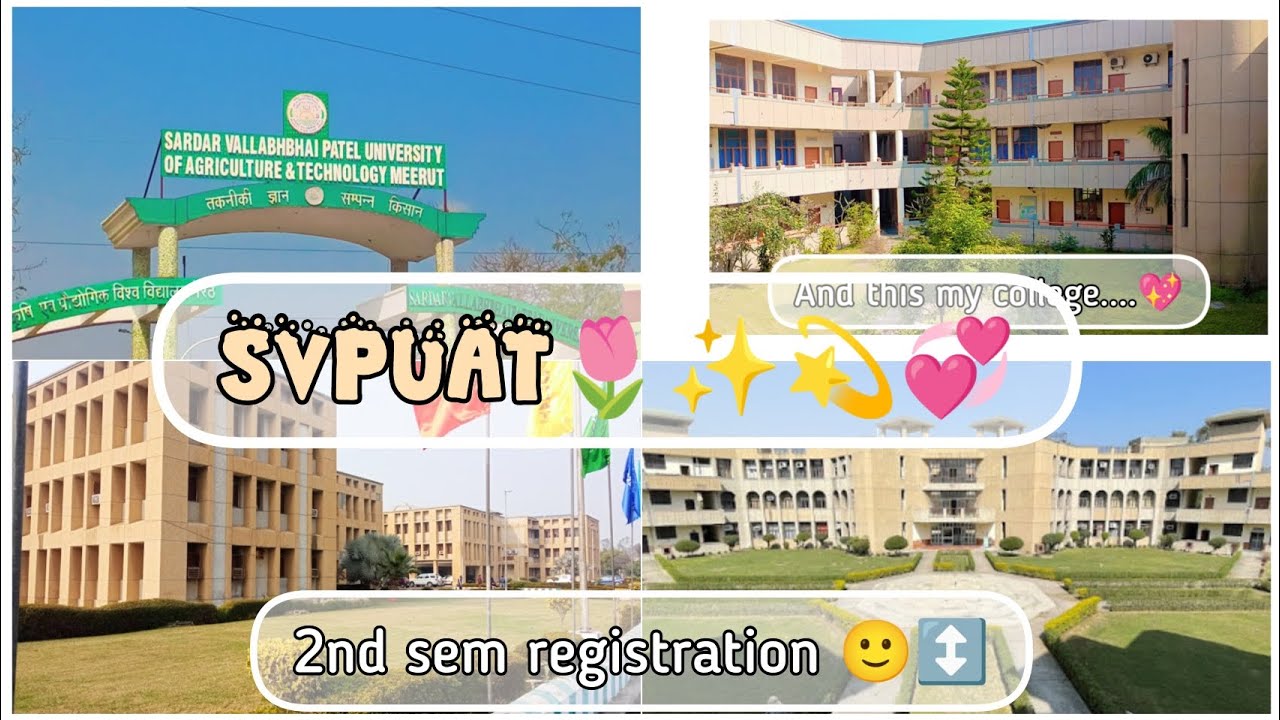 Doing second sem registration at #svpuat  🌷💖✨