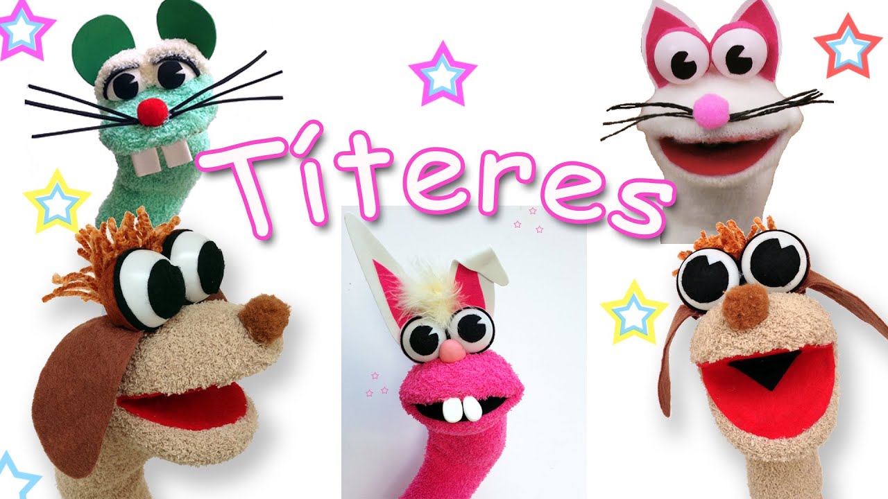 Como hacer Títeres de animalitos con calcetínes  - Manualidades Para Todos