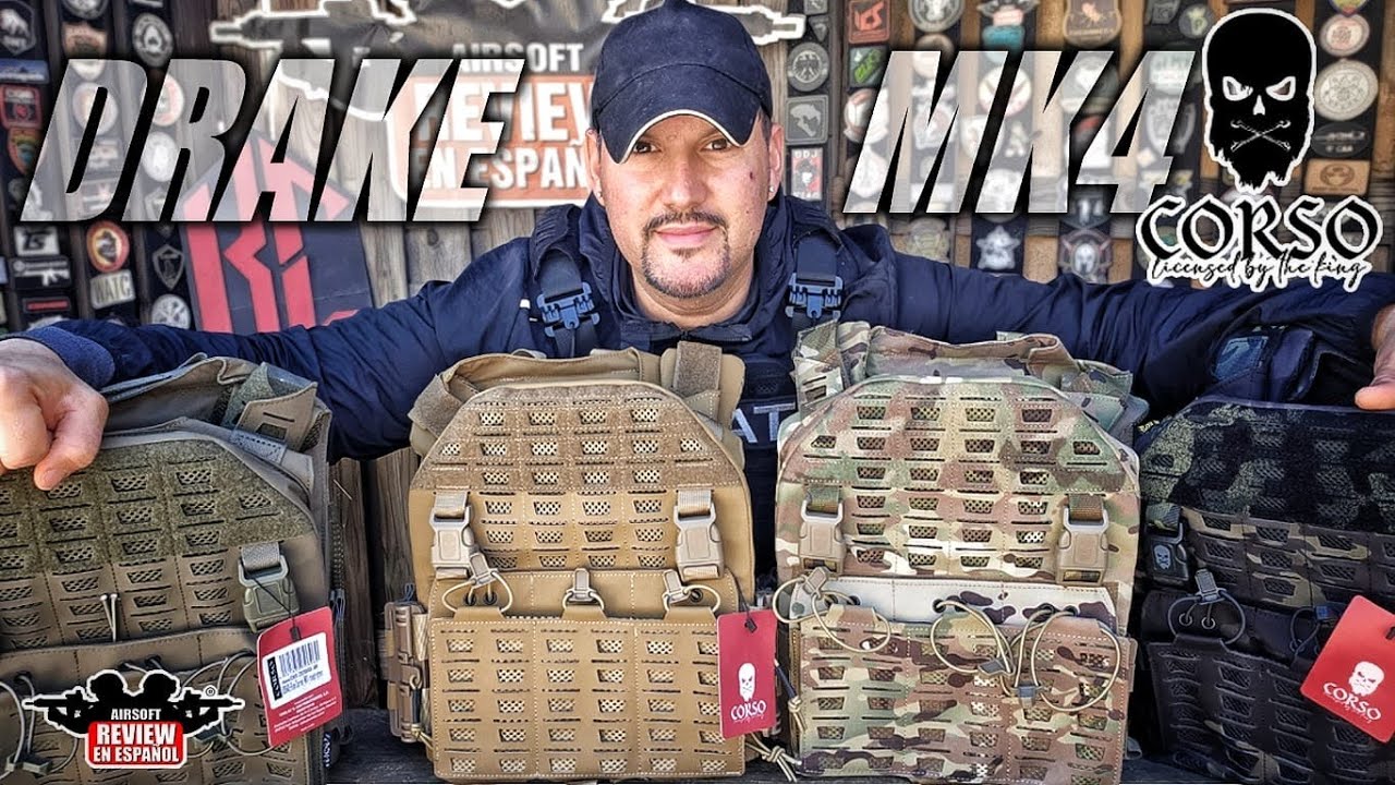💥 ¡Equipamiento de Élite! Revisión del Nuevo Chaleco Drake Mk4 de Corso | Airsoft Review en Español