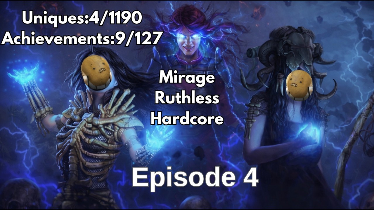 Tanky Witch and Dps Ranger  - Path of Exile -Mirage Hc Ruthless Ep 4