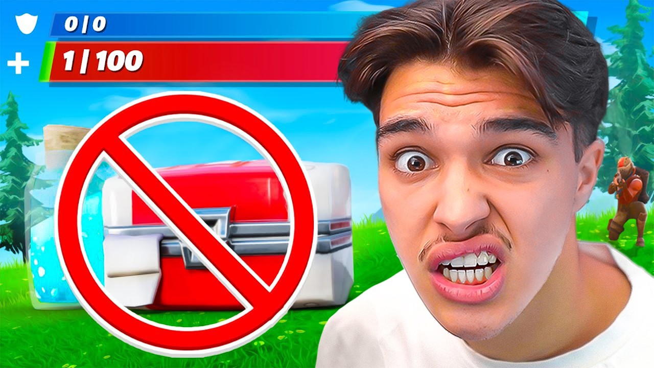 Fortnite but without taking ANY DAMAGE (I was too angry...)