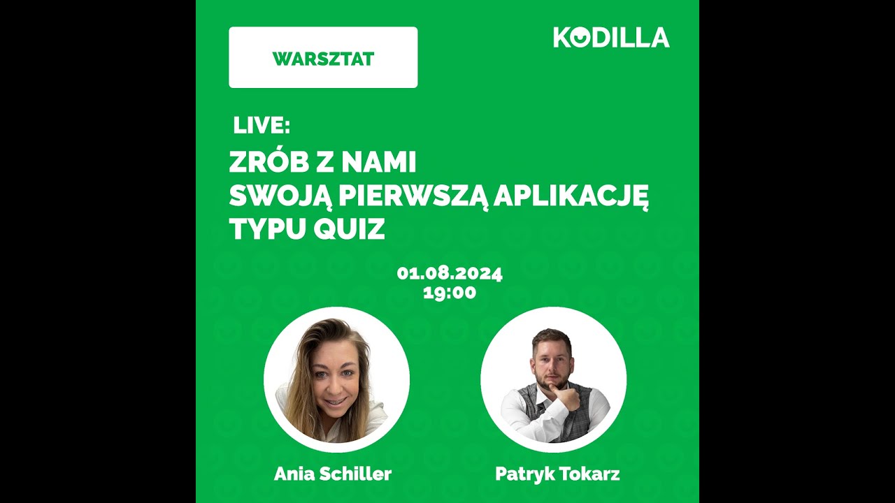 [WARSZTAT NA ŻYWO]:  Zrób z nami swoją pierwszą aplikację typu quiz