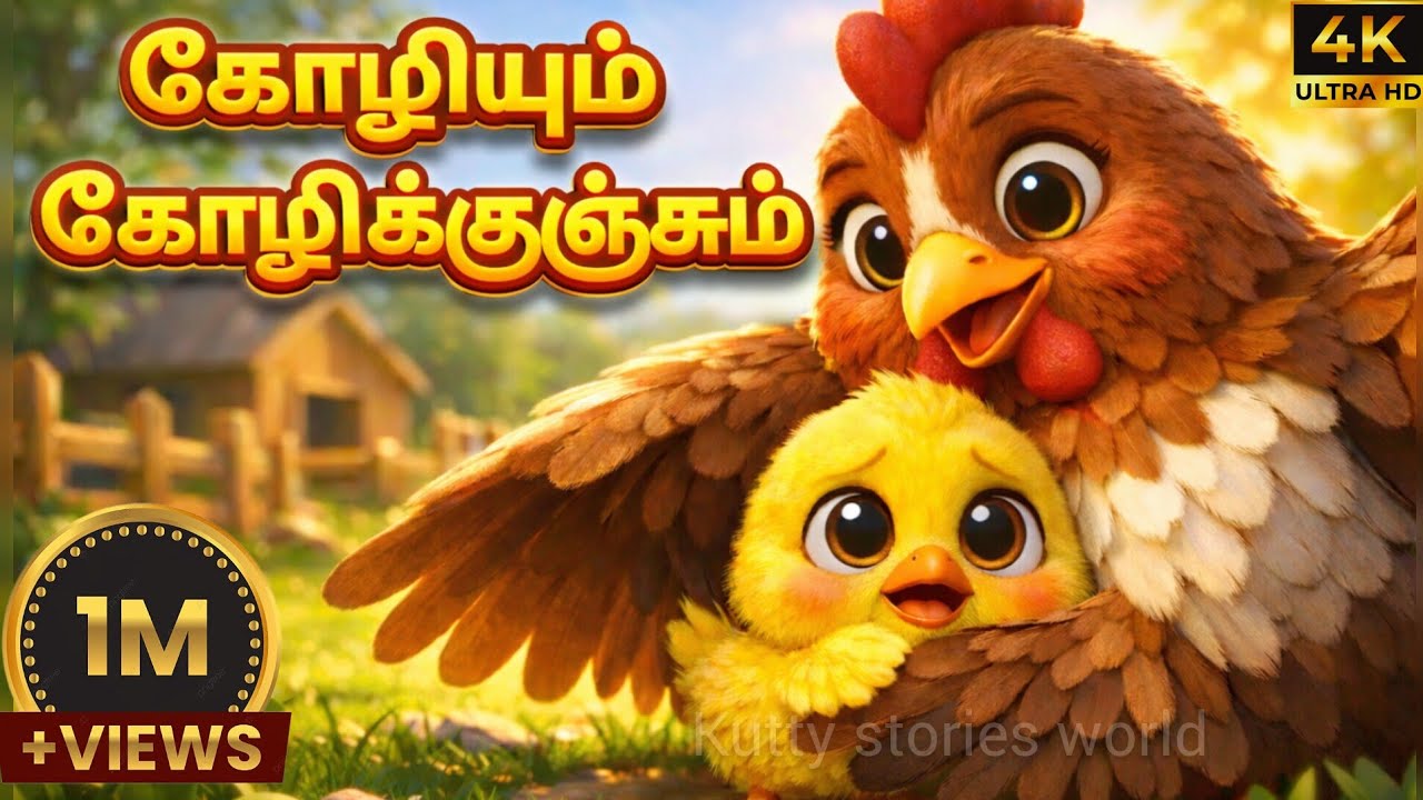 “கோழியும் கோழிக்குஞ்சும் 🐔🐥 | Cute Tamil Moral Story for Kids”