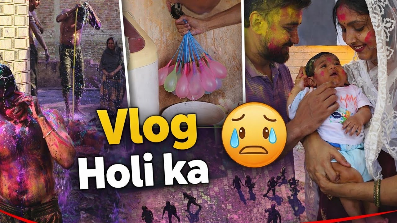 खेल  होली  का 💀😝🫟 || Holi Hai || Daily vlog out Challenge || Delhi #holi #vlog #viralvideo 