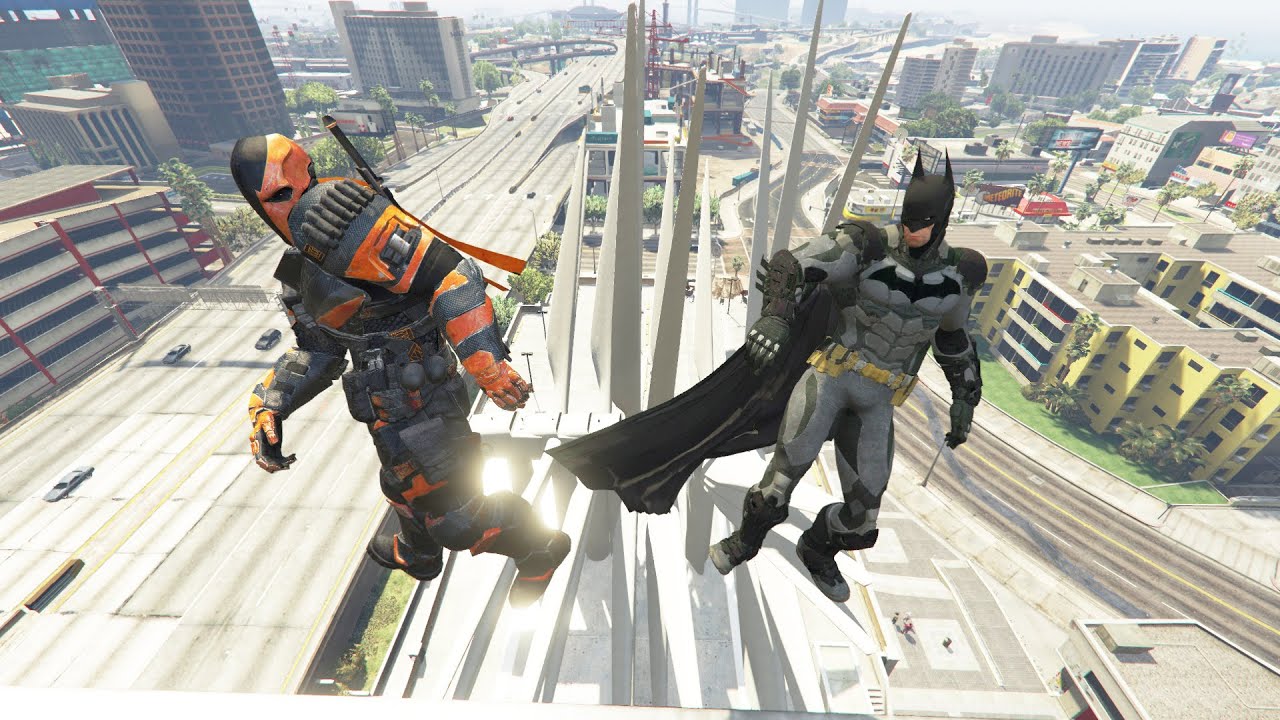 GTA 5 Random And Funny Fails #100 - (Batman VS Deathstroke - Epic Ragdolls)