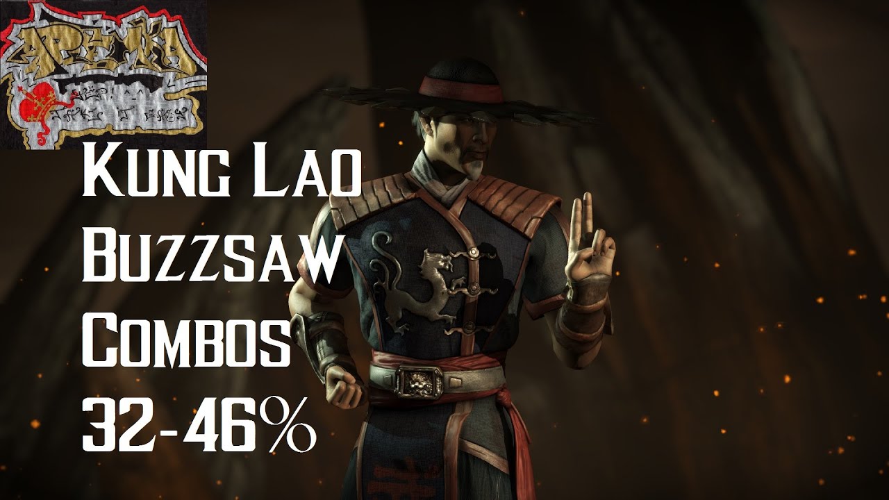 Mortal Kombat X Kung Lao Buzzsaw combos guide Кун Лао стиль Бензопила